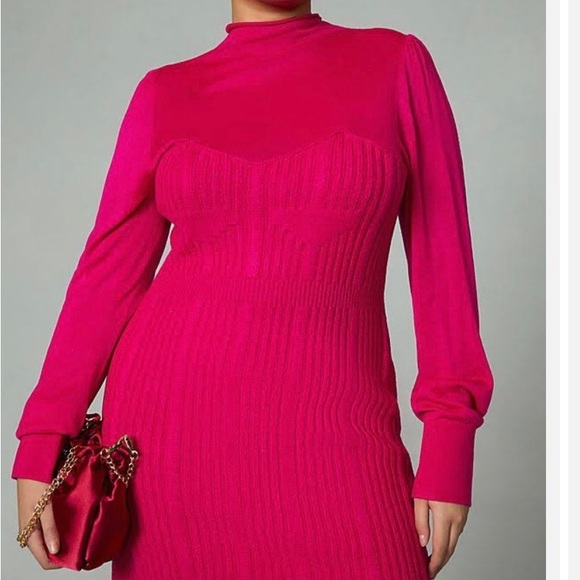 Anthropologie Pink/Rose Sweat Dress Size Small NWT - Picture 5 of 10